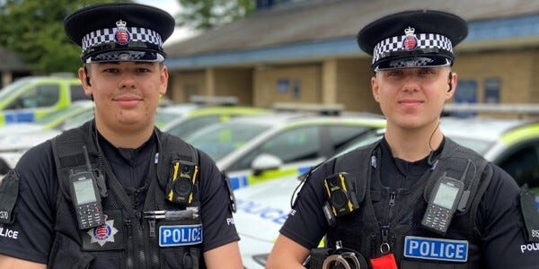 PC Jacob Parker and PC Benjamin Clark of Colchester Local Policing Team