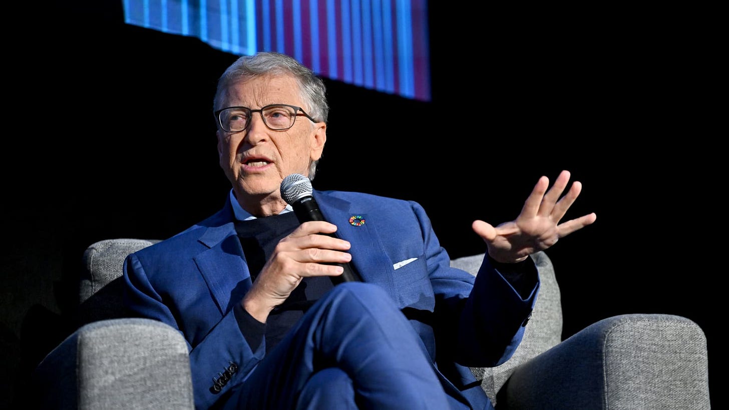 Bill Gates speaks during an event promoting the Netflix docuseries "What's Next? The Future with Bill Gates" in New York City on Sept. 26, 2024.