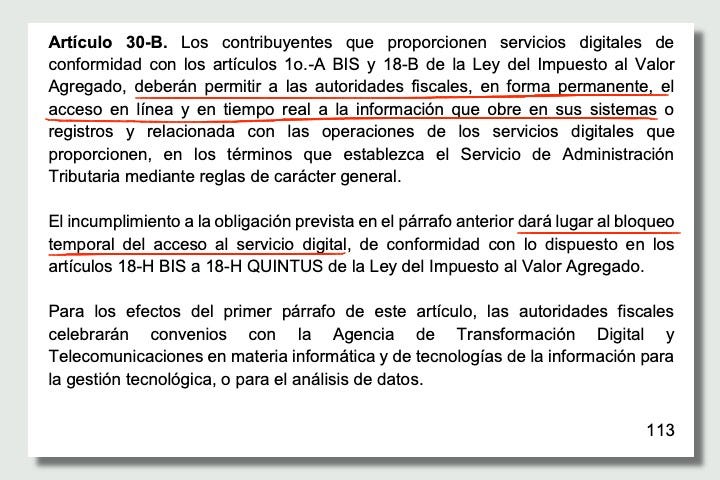 Propuesta de redacción del nuevo artículo 30-B del Código Fiscal de la Federación. https://www.ppef.hacienda.gob.mx/work/models/PP3F2609/PPEF2026/Fiw326fP/paquete/ingresos/CFF_2026.pdf