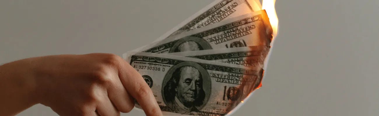 burning money
