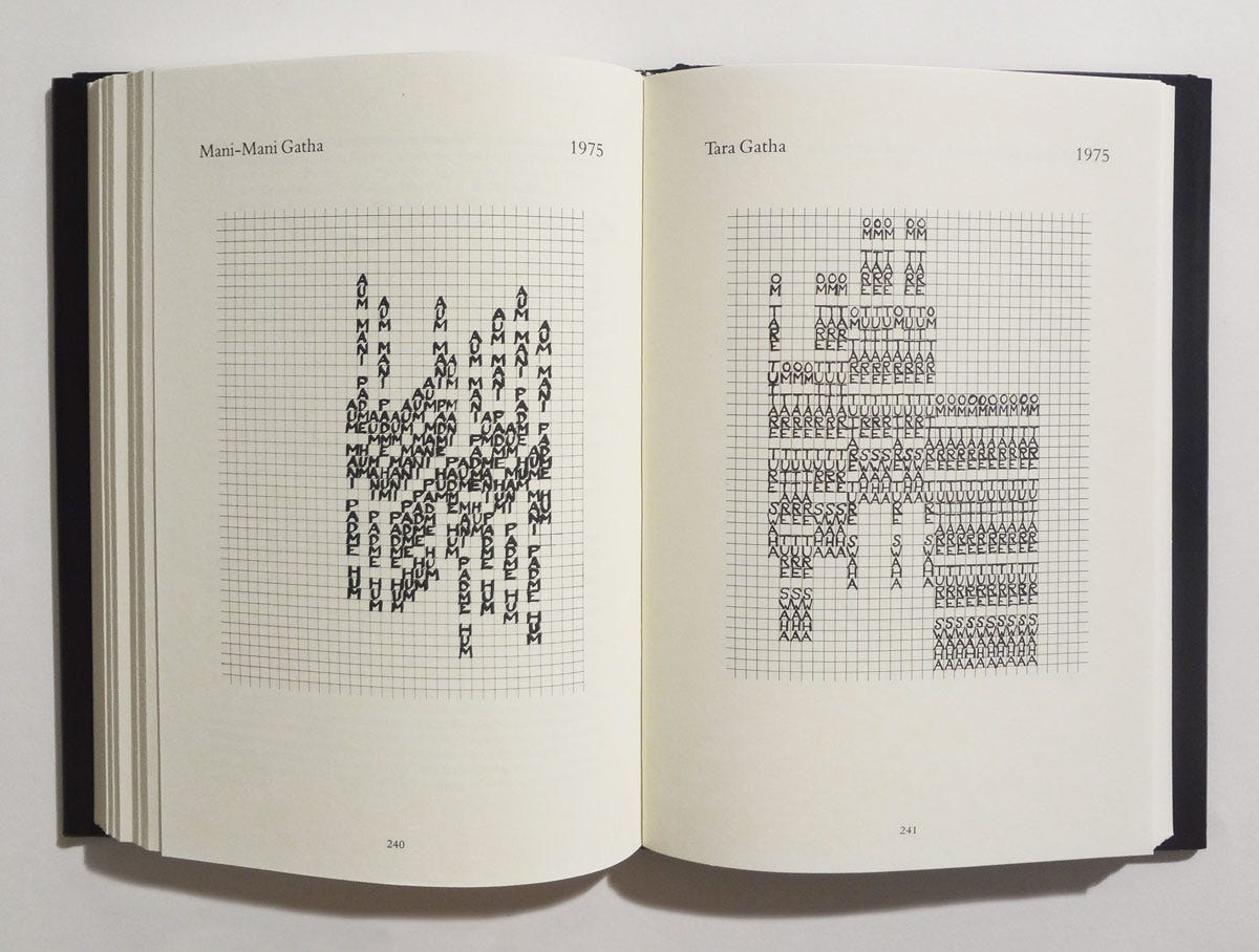 Jackson Mac Low, Representative Works: 1938-1985, Roof Books, The Segue Foundation, New York, NY, 1986 [Fondazione Bonotto, Colceresa (VI). Art: © Jackson Mac Low]