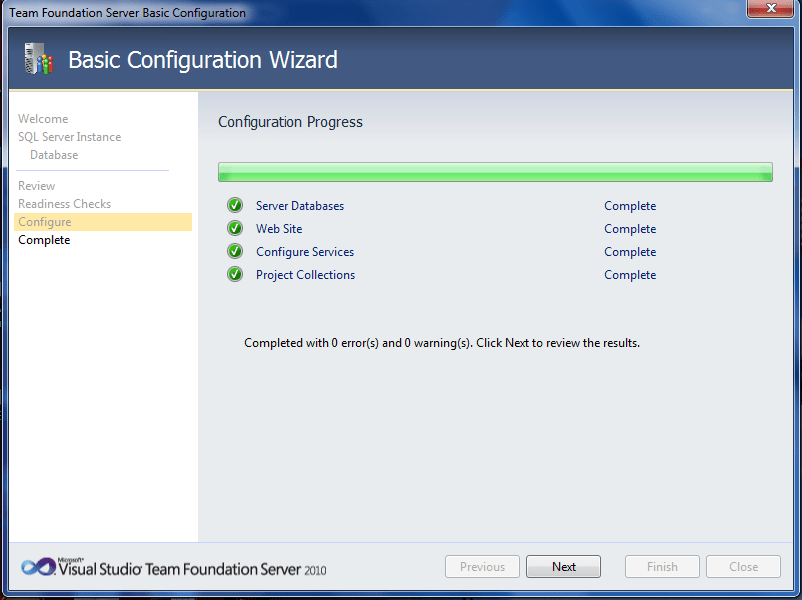 Cài đặt Team Foundation Server 2010 trên Windows 7
