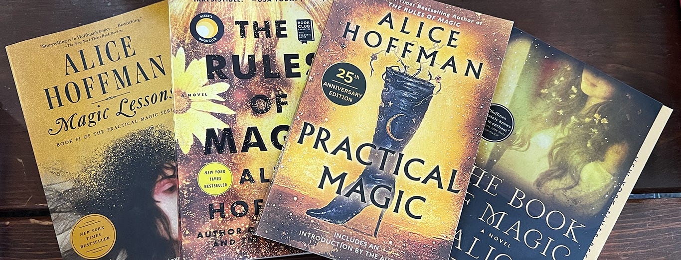 photo of the four books in the practical magic series photo of the four books in the practical magic series