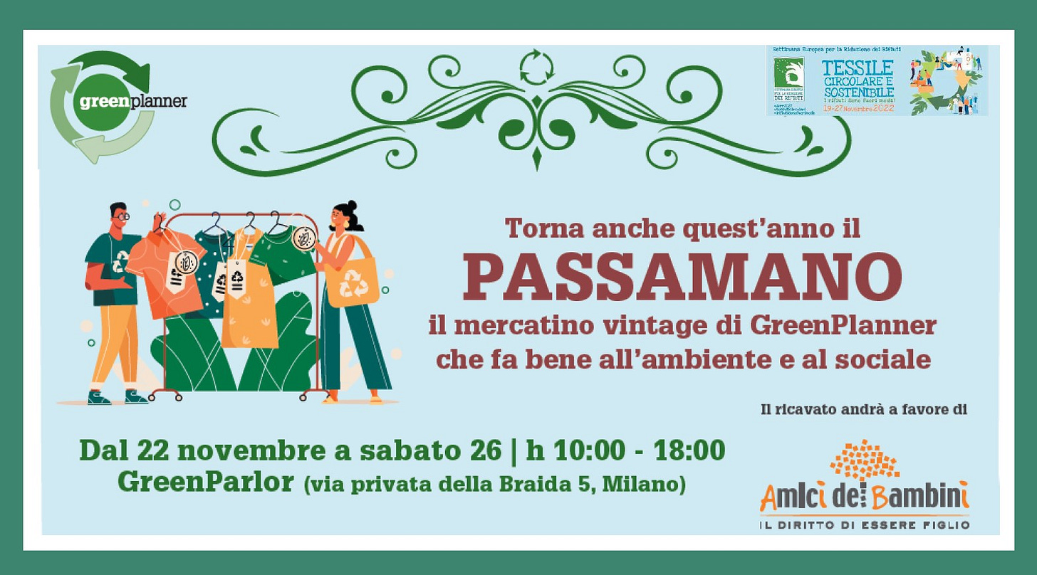 Passamano, mercatino vintage