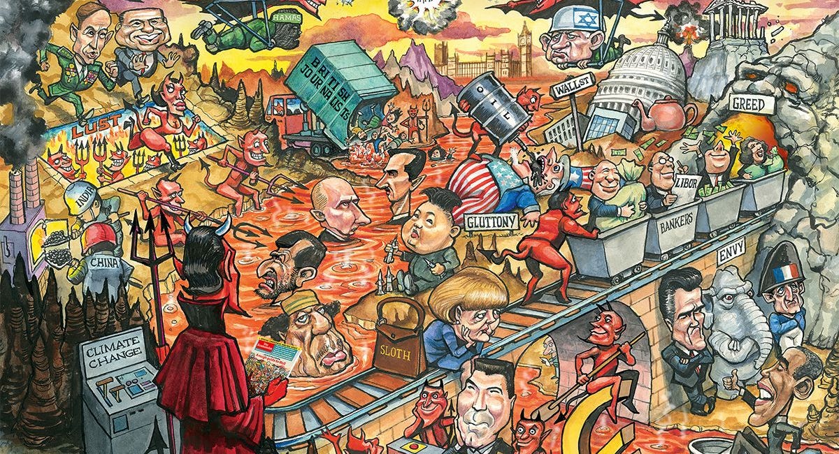 The 2x Paragliders Predictive Programming from Economist Cover 2013