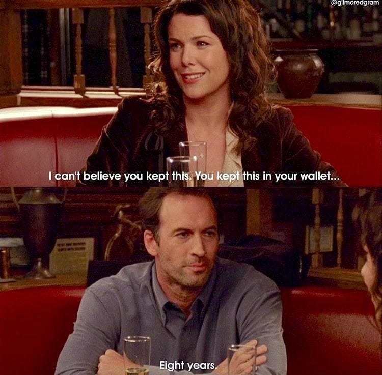 Luke held onto the note that Lorelai wrote to him from the first time they  met...but why? : r/GilmoreGirls