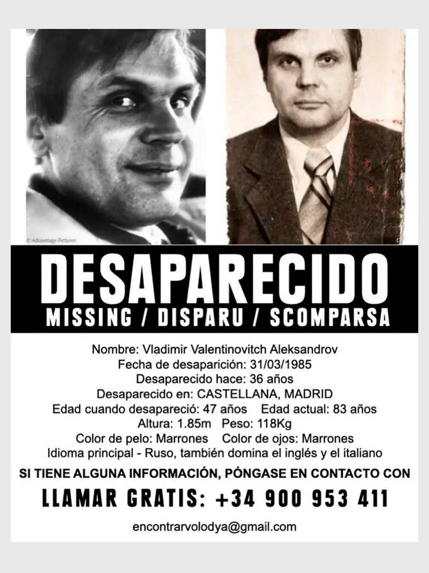 Alguien está buscando al científico soviético estrella desaparecido en  Madrid en 1985