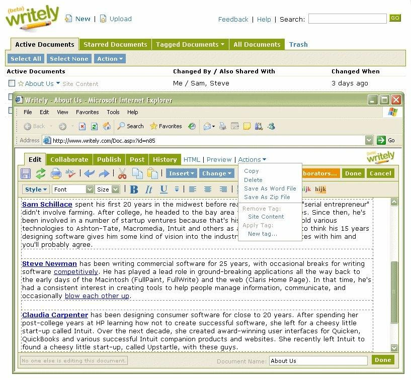 What Was Writely and Why Was it Discontinued?
