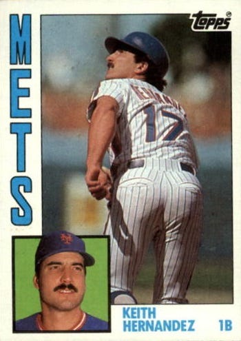 1984 Topps Super Keith Hernandez
