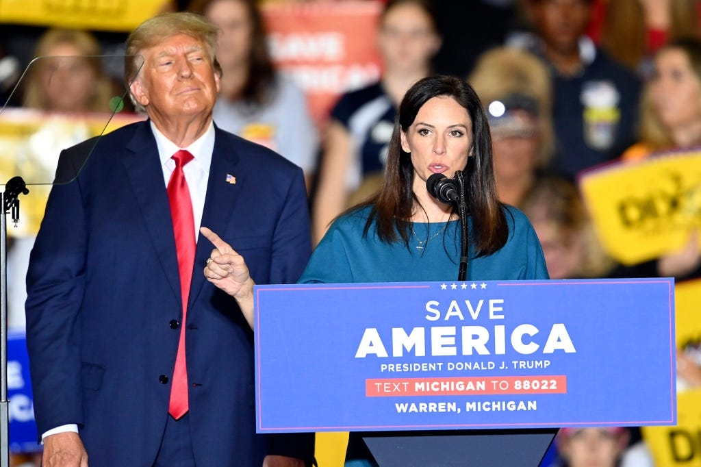 Trump’s gubernatorial pick in Michigan, Tudor Dixon, lost to incumbent Democrat Gretchen Whitmer, who was unpopular for her lockdown policies during the pandemic. Trump’s gubernatorial pick in Michigan, Tudor Dixon, lost to incumbent Democrat Gretchen Whitmer, who was unpopular for her lockdown policies during the pandemic.
