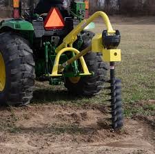 60 HP 3 Point Post Hole Digger Attachment - PTO Powdered Digger - Compact  Tractor Attachment for Fence Posts, Deck and Building Frames, Plant Trees  and Shrubs - Auger Sold Separate | Titan Attachments