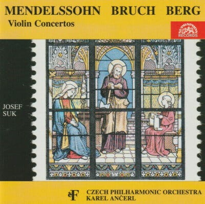 Mendelssohn Bruch Berg Violin Concertos JOSEF SUK KAREL ANCERL Supraphon CD  Exc. 99925139926| eBay