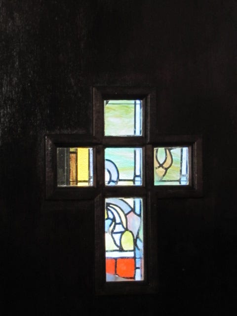 Asleep in the boat on the stormy lake