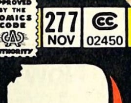 Portion of the cover of Thor issue number 277. It includes the top right corner, with the issue number and month - November. Also includes part of the Comics Code stamp.