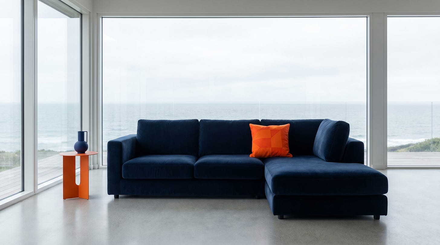 A pristine, untouched, premium short-term rental interior sitting empty A pristine, untouched, premium short-term rental interior sitting empty