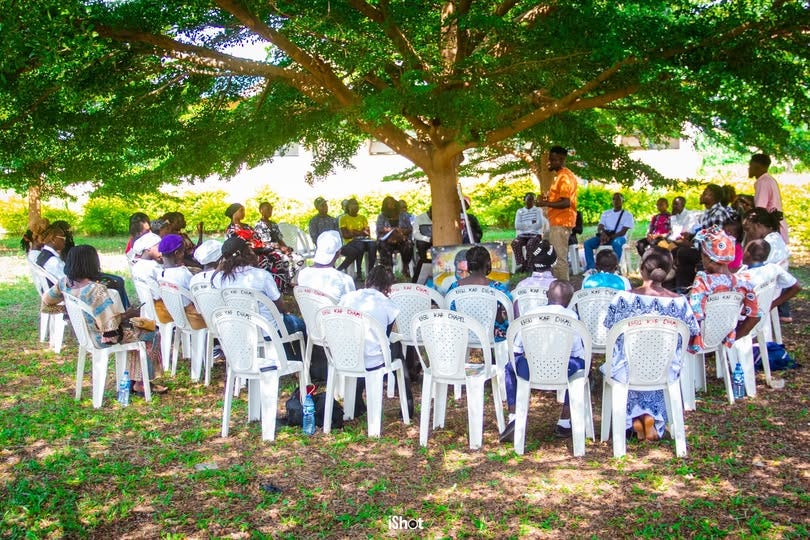May be an image of 5 people and tree