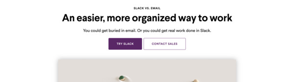 Slack competing with the alternative