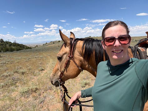 Images of the author’s time hiking, horseback riding, camping, fihsing, etc. in and around Laramie, WY