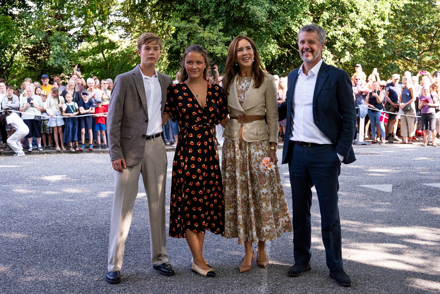 Danish royals in Grasten