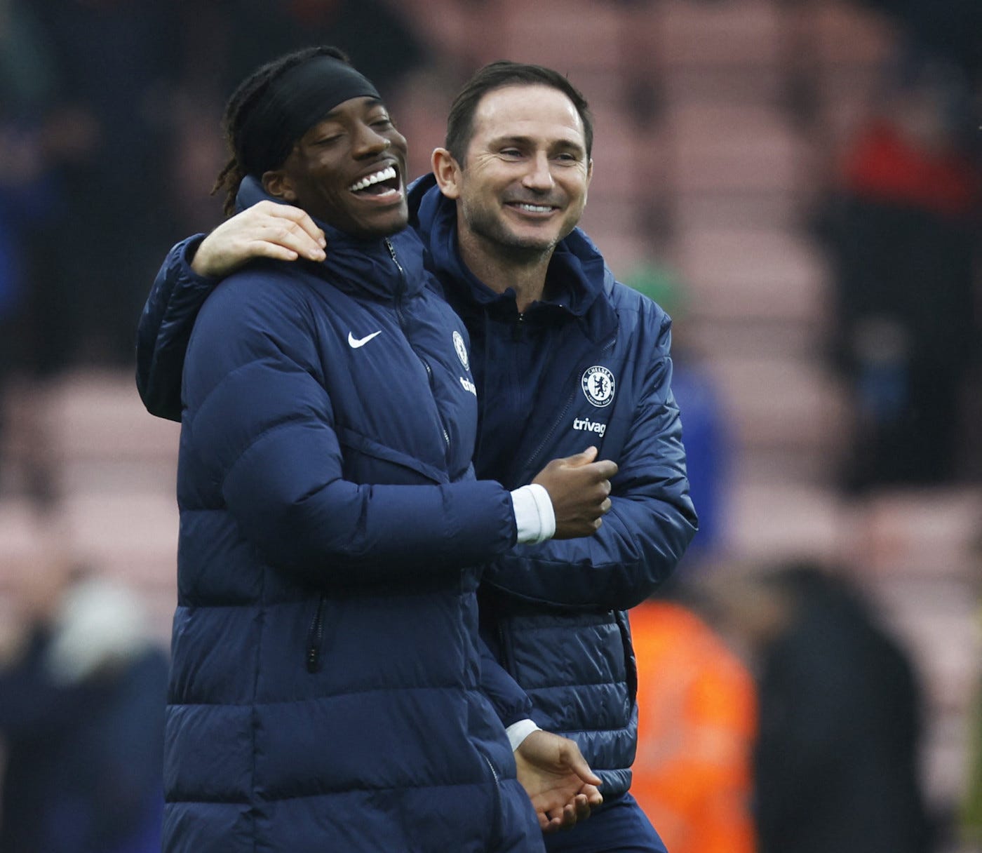 Madueke and Lampard worked together during the closing weeks of the 22/23 campaign