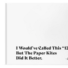 I Would've Called This "12-4" But The Paper Kites Did It Better.