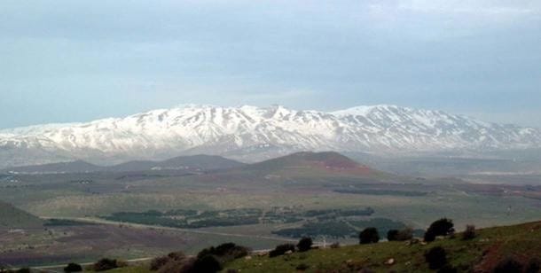 Snowy Mount Hermon. Snowy Mount Hermon.