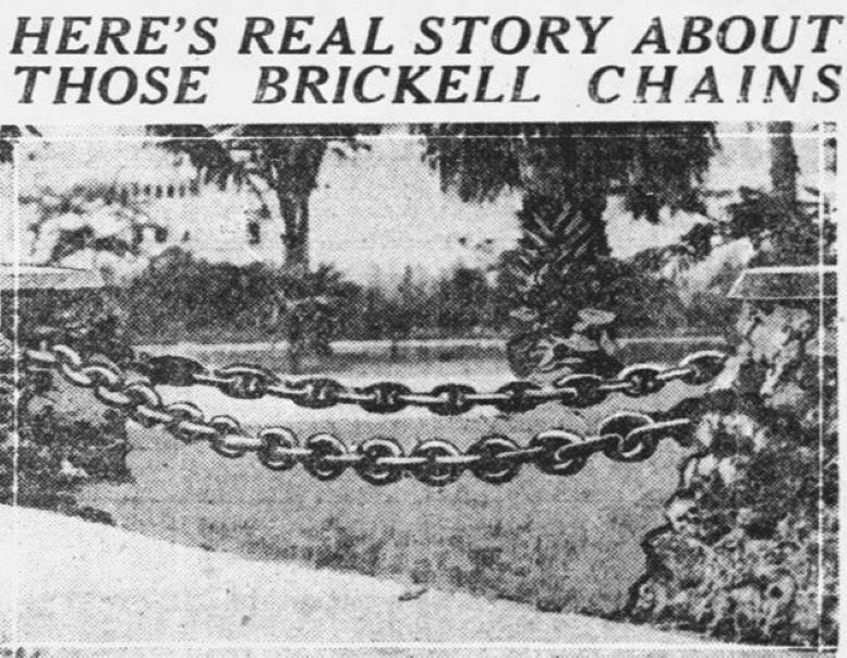  Figure 1: Anchor Chain Story in Miami News on October 8, 1925