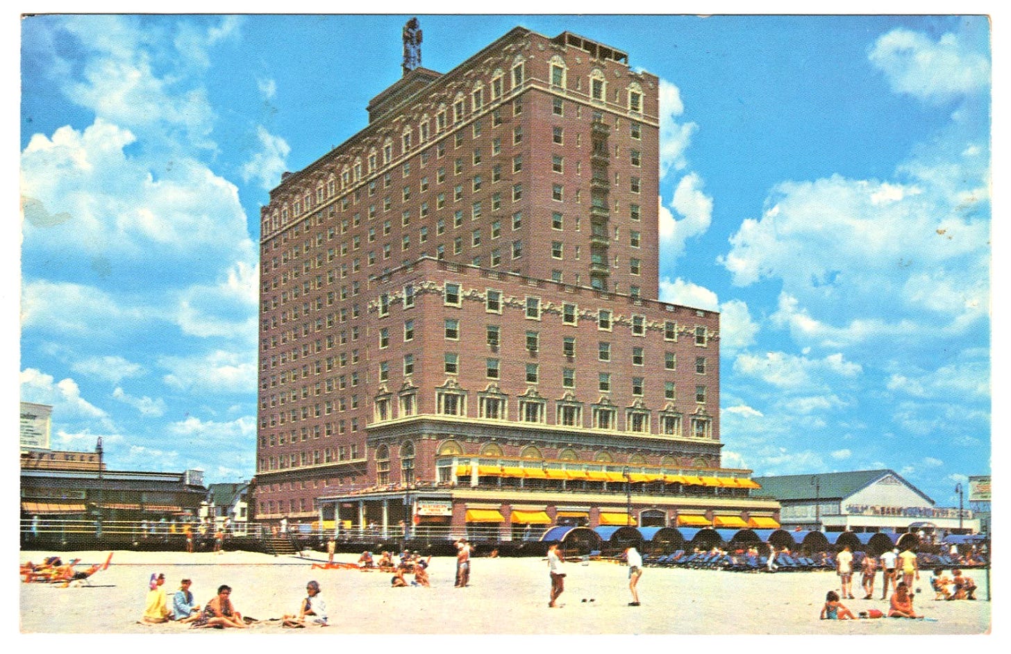 Ritz Carlton Hotel Boardwalk Ocean Postcard Atlantic City NJ Organized Crime - Picture 1 of 2