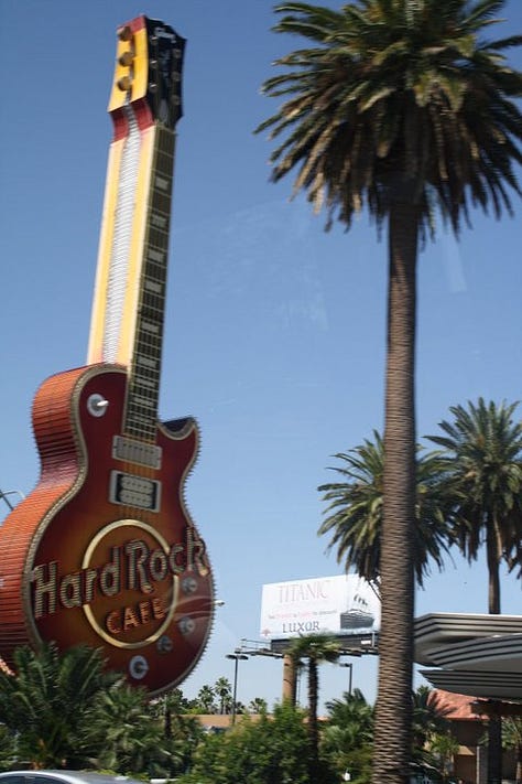 Compliation of photos ofthe Las Vegas strip taken in 2011