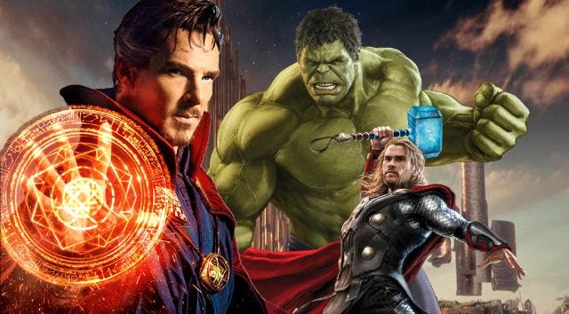thor hulk and doctor strange thor hulk and doctor strange