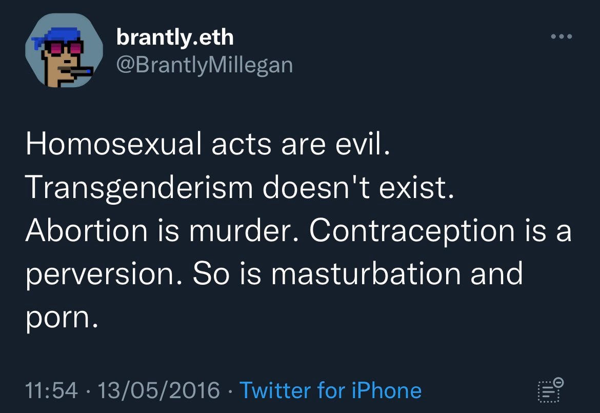 Brantly Original Tweet