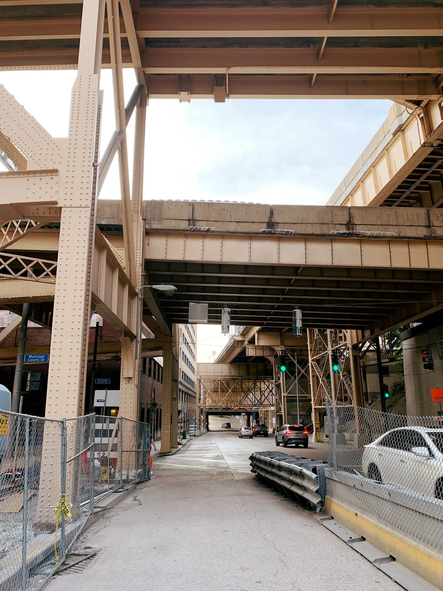 Passing under highways