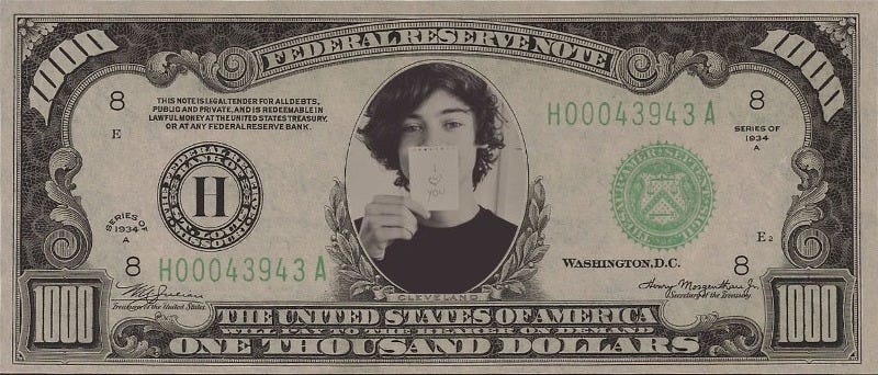 Harry Styles Thousand dollar bill! by 1Dfurry on DeviantArt
