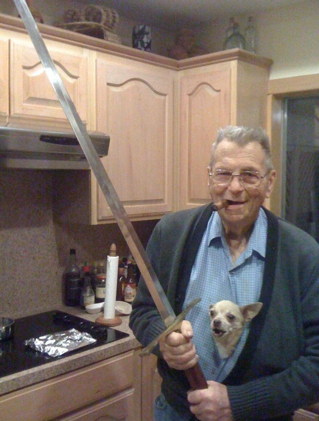r/PastAndPresentPics - Grandpa at 15 and 79