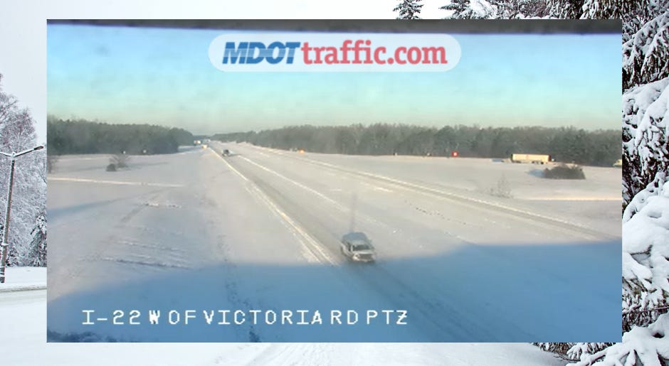 Road conditions in and around North Mississippi become worse overnight
