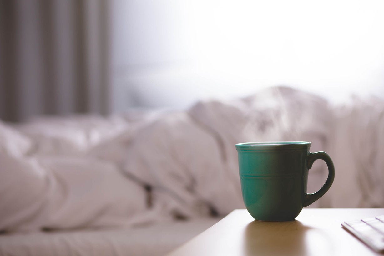 coffee mug during illness. photo by David Mao on Unsplash