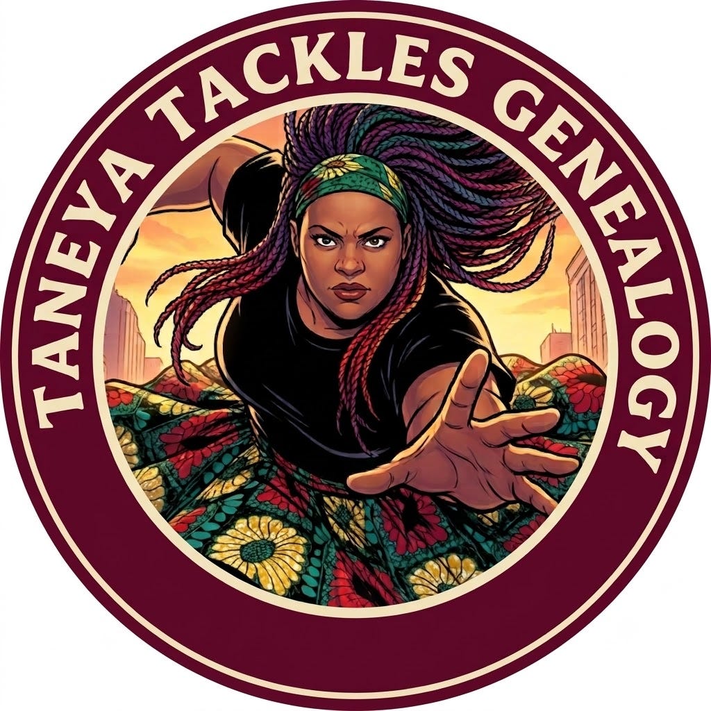 🌳Taneya Tackles Genealogy logo