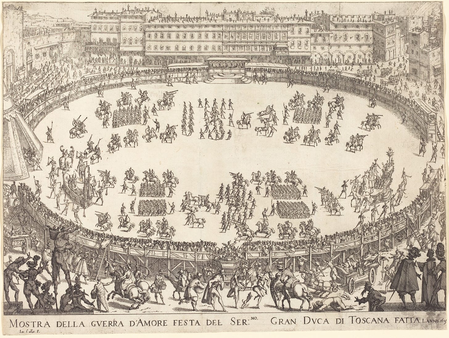 "Parade in the Ampitheater" by Jacques Callot