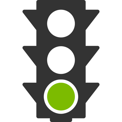 Green light, go, traffic lights, control, enable signal, road signs,  semaphore icon - Download on Iconfinder