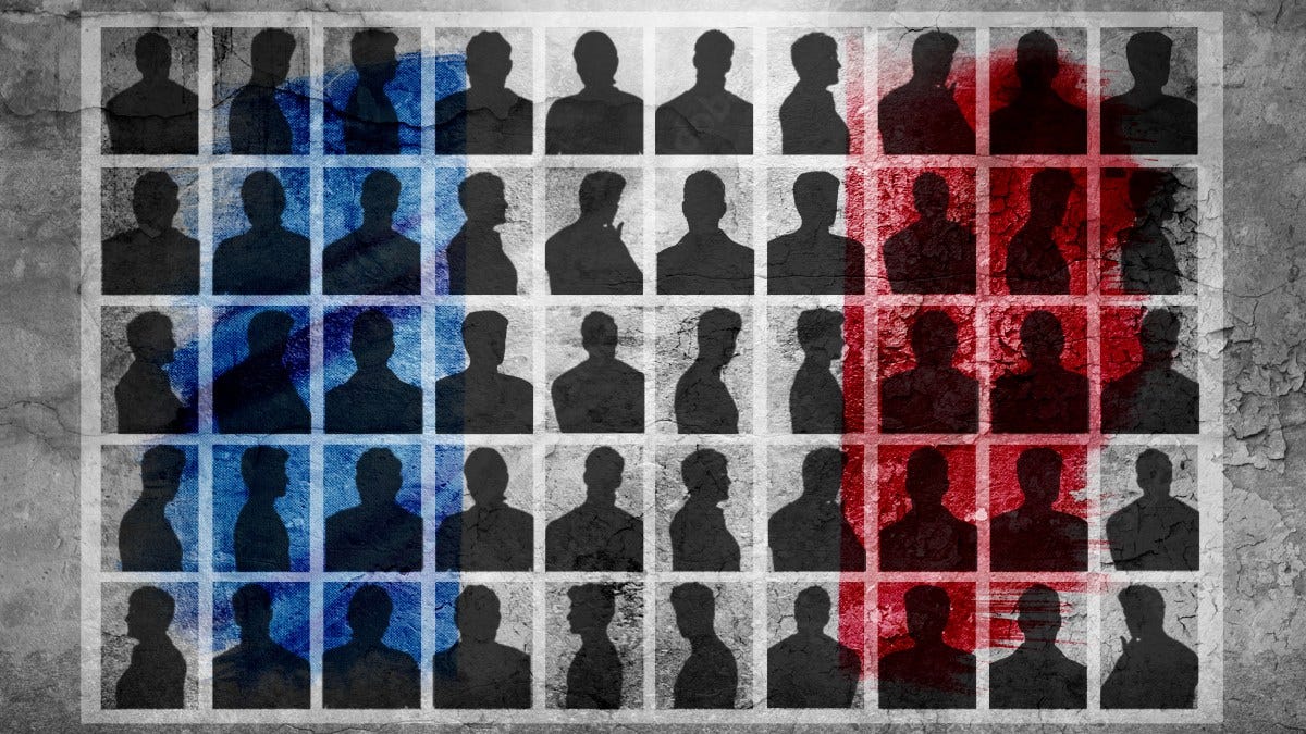 Defendants come from all over France, ranging in age from 26 to 74
