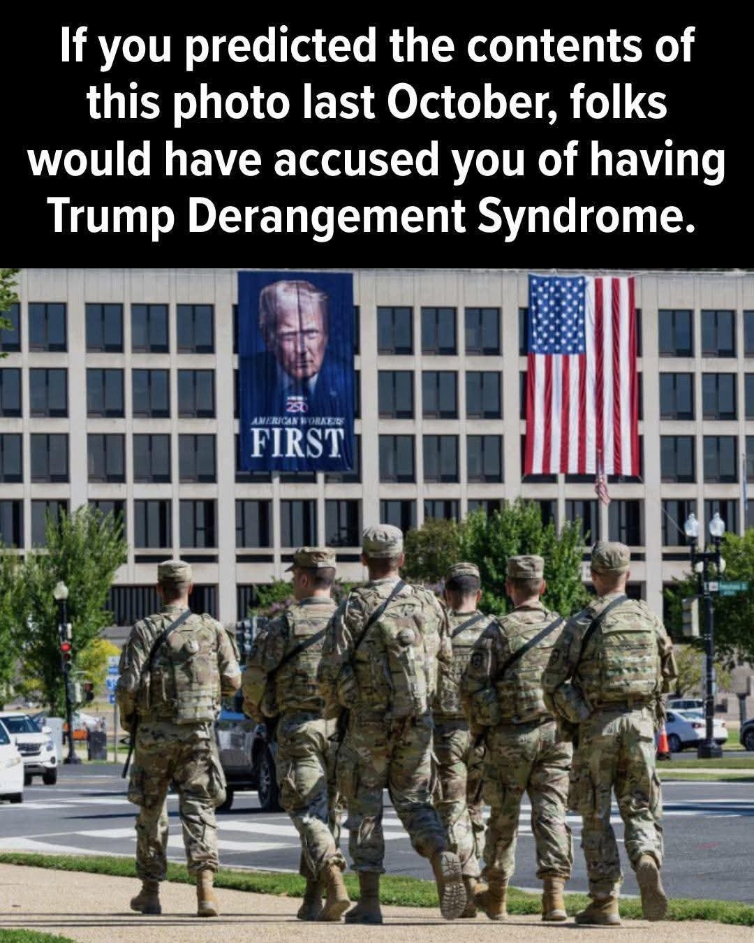 May be an image of 6 people, the Oval Office and text that says "If you predicted the contents of this photo last October, folks would have accused you of having Trump Derangement Syndrome. RKB떡 FIRST"