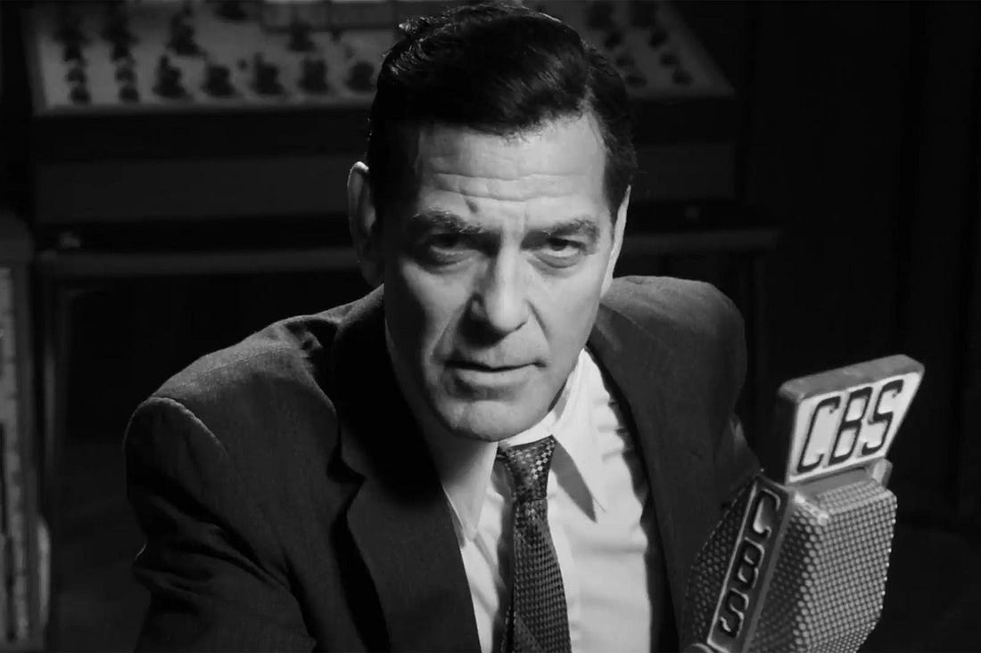 George Clooney in 'Good Night, And Good Luck' on broadway 