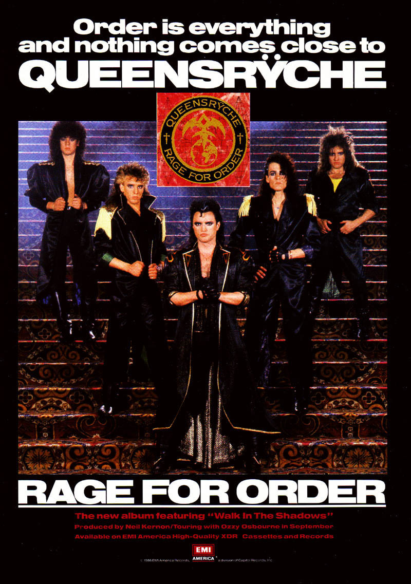 QUEENSRŸCHE - Rage for Order Rage for Order - Wikipedia