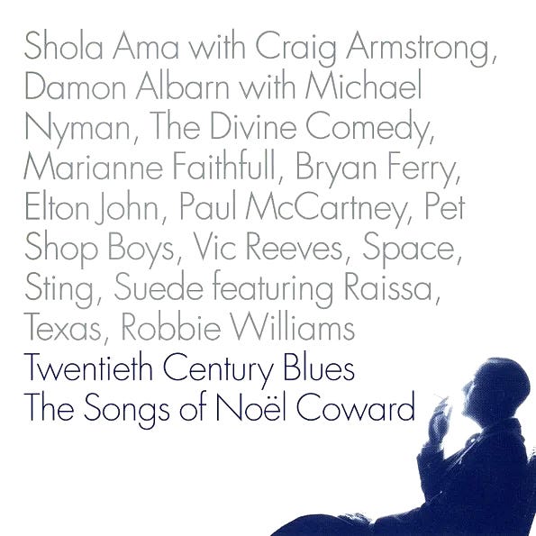 Various Artists "Twentieth-Century Blues: The Songs of Noël Coward" album art Various Artists "Twentieth-Century Blues: The Songs of Noël Coward" album art