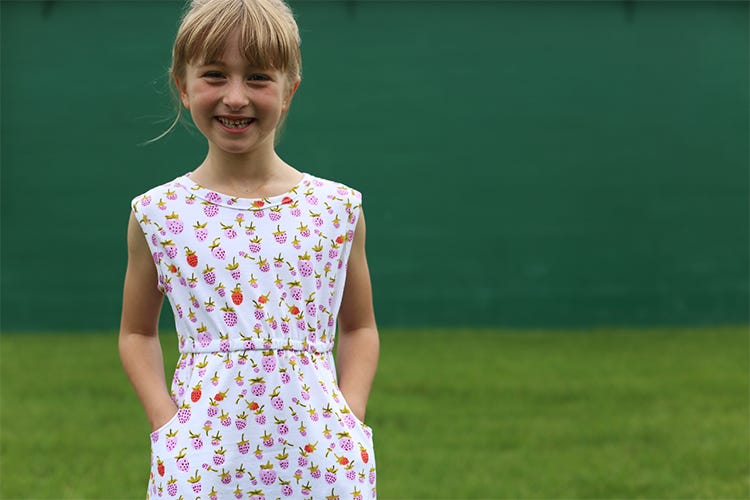 lulu and rose green dress Strawberry - by Anna Graham DRESS50