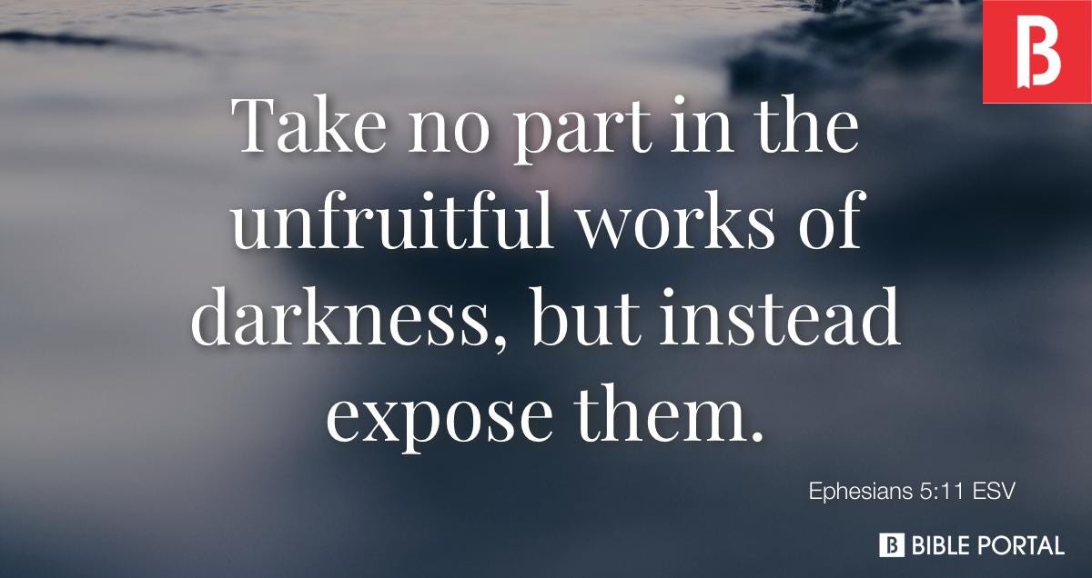Ephesians 5:11 ESV - Bible Scripture Image - Bible Portal