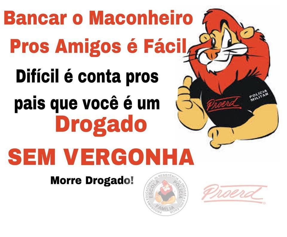 Leão do Proerd meme