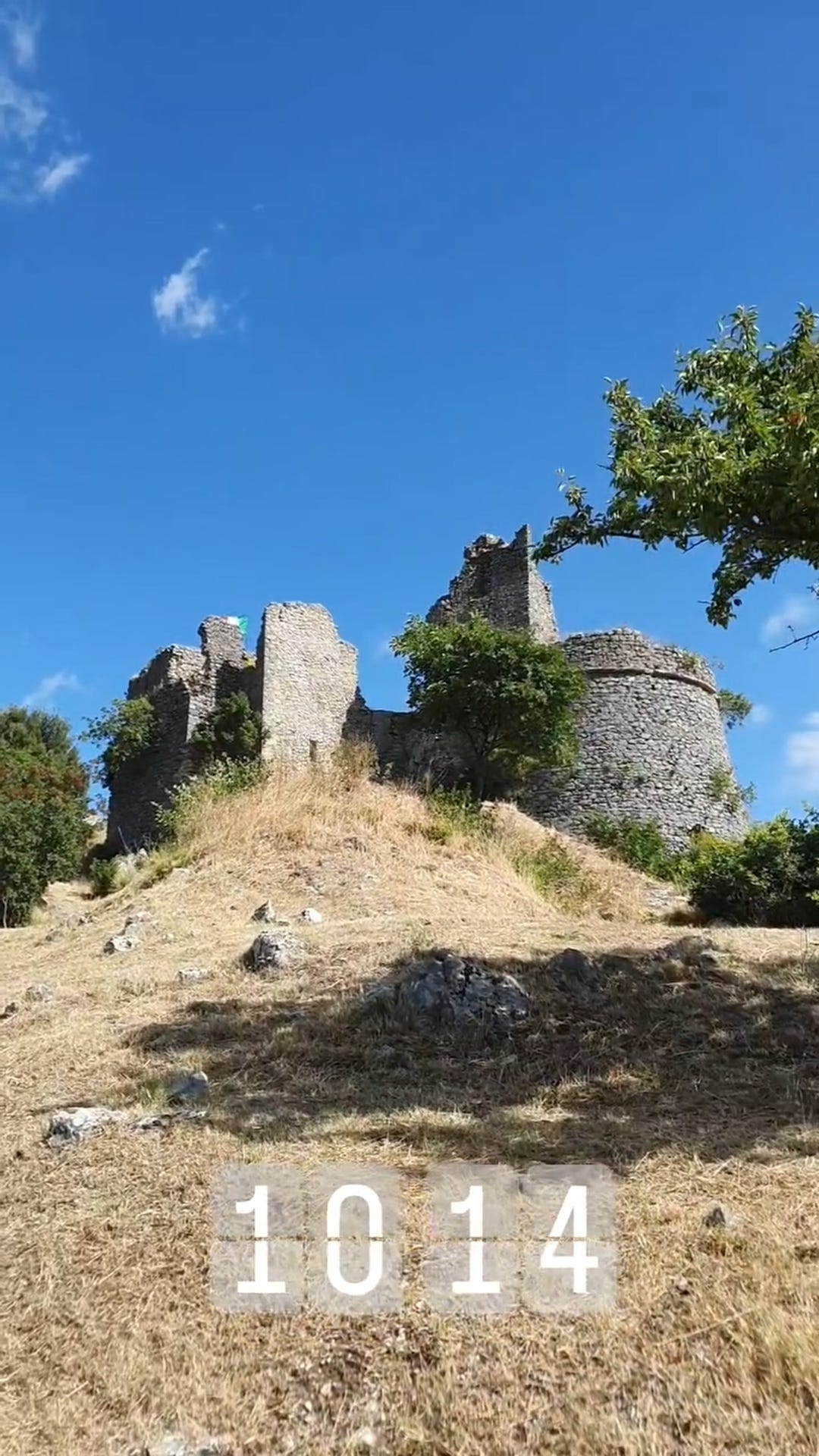 rovine di un castello ad Esperia