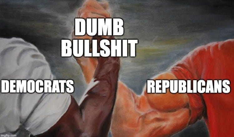 Republican, Democrats Unite to Do Dumb, Bad Thing