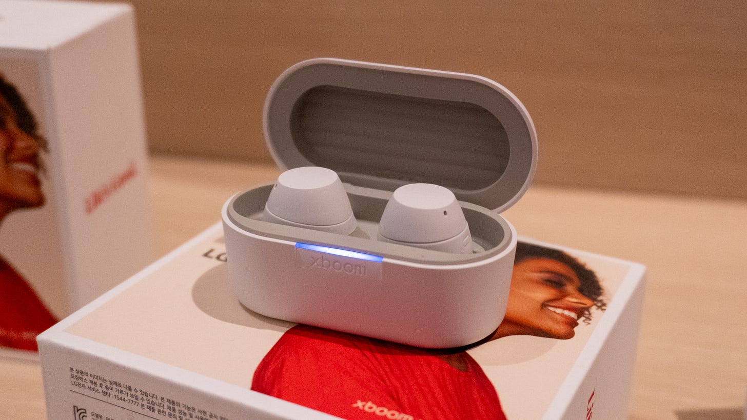 LG Xboom will.i.am earbuds CES 2025 LG Xboom will.i.am earbuds CES 2025